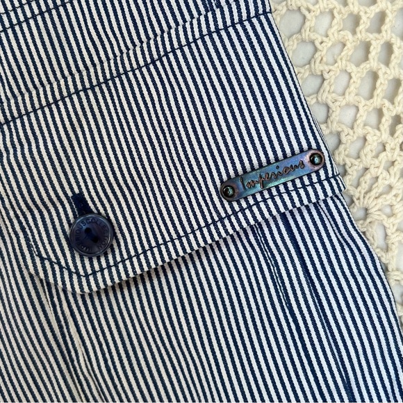 Men’s Imperious Delf Trading Inc Striped Blue & White Cargo Shorts - Size 32 - Picture 6 of 6